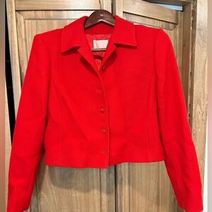 Vintage Pendleton Virgin Wool Short Blazer USA Made Vtg Size 12